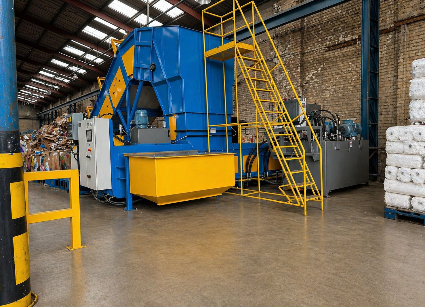 Cardboard baler